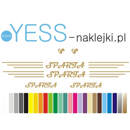 SPARTA naklejki na rower damski, rower męski, rower miejski, rower damka, YESS Naklejki.pl