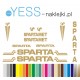 SPARTA  SPARTAMET naklejki na rower damski, rower męski, rower miejski, rower damka, YESS Naklejki.pl