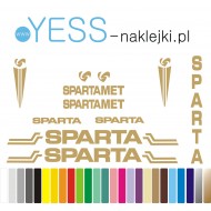 SPARTA  SPARTAMET naklejki na rower damski, rower męski, rower miejski, rower damka, YESS Naklejki.pl