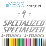 SPECIALIZED S-WORKS naklejki zastępcze na rower damskIi, męski, gravel, górski, mtb, szosowy, trekkingowy,  - YESS NaklejkI