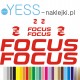 FOCUS naklejki zastępcze na rower damski, męski, gravel, górski, mtb, szosowy, trekkingowy, miejski - YESS Naklejki
