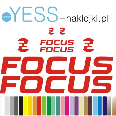 FOCUS naklejki zastępcze na rower damski, męski, gravel, górski, mtb, szosowy, trekkingowy, miejski - YESS Naklejki