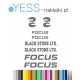 FOCUS naklejki zastępcze na rower damski, męski, gravel, górski, mtb, szosowy, trekkingowy, miejski - YESS Naklejki