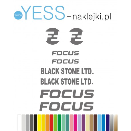 FOCUS naklejki zastępcze na rower damski, męski, gravel, górski, mtb, szosowy, trekkingowy, miejski - YESS Naklejki