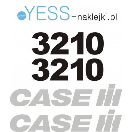 Zestaw Naklejek CASE IH 3210 Traktor Ciągnik Rolniczy YESS Naklejki.pl