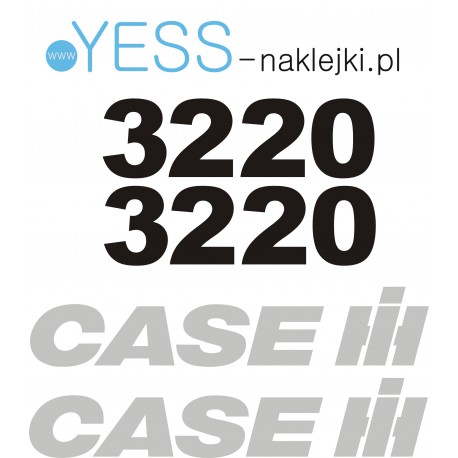 Zestaw Naklejek CASE IH 3220 Traktor Ciągnik Rolniczy YESS Naklejki.pl
