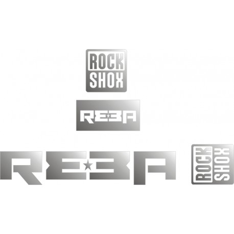 REBA ROCK SHOX naklejki na amortyzator widelec rower