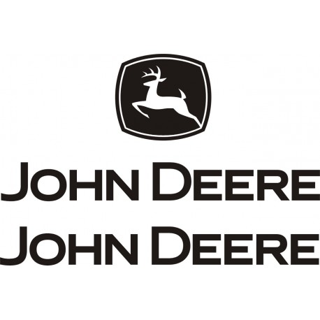 John Deere naklejki, zestaw naklejek kosiarka traktorek ogrodowy - YESS Naklejki.pl
