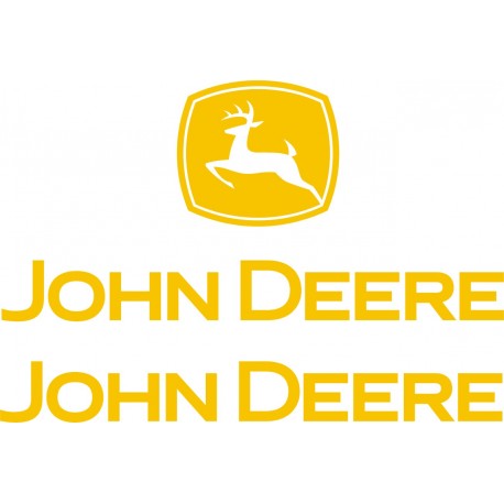 John Deere naklejki, zestaw naklejek kosiarka traktorek ogrodowy - YESS Naklejki.pl