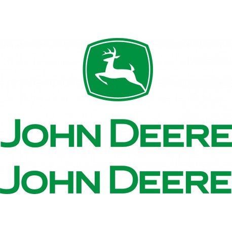 John Deere naklejki, zestaw naklejek kosiarka traktorek ogrodowy - YESS Naklejki.pl