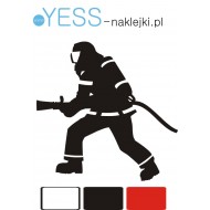 STRAŻ POŻARNA STRAŻAK OSP RATOWNIK naklejka hobby na samochód YESS Naklejki.pl