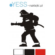STRAŻ POŻARNA STRAŻAK OSP PSP RATOWNIK naklejka hobby na samochód YESS Naklejki.pl