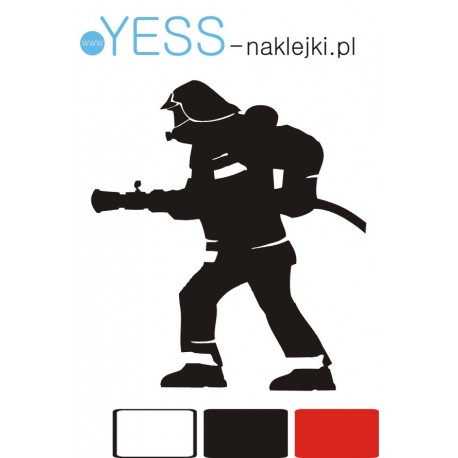 STRAŻ POŻARNA STRAŻAK OSP PSP RATOWNIK naklejka hobby na samochód YESS Naklejki.pl