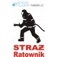 STRAŻ POŻARNA STRAŻAK OSP RATOWNIK naklejka hobby na samochód YESS Naklejki.pl