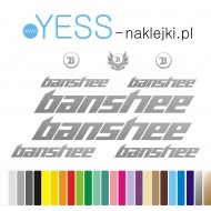 BANSHEE LOGO naklejki na rower  męski, gravel, górski, mtb, szosowy, trekkingowy, BANSHEE  YESS Naklejki.pl