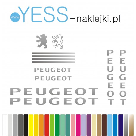 PEUGEOT naklejki zastępcze na skuter, rower damski, męski, gravel, górski, mtb, szosowy, trekkingowy, miejski - YESS Naklejki.pl