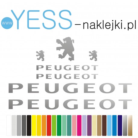 PEUGEOT naklejki zastępcze na rower, skuter, YESS Naklejki.pl