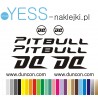 DUNCON  PITBULL naklejki  na rower zjazdowy, gravel, górski, mtb, szosowy, trekkingowy - YESS Naklejki.pl