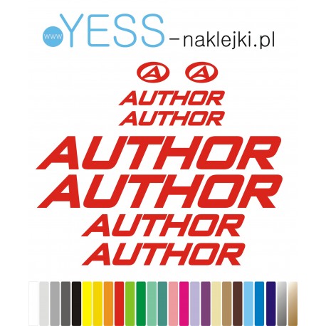 AUTHOR naklejki zastępcze na rower damski, męski, gravel, górski, mtb, szosowy, trekkingowy, miejski - YESS Naklejki.pl