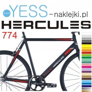 HERCULES  naklejki zastępcze na rower męski, gravel, górski, mtb, szosowy, trekkingowy, miejski - YESS Naklejki.pl