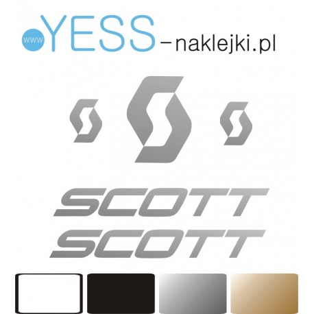 SCOTT naklejka na kask, Akcesoria narciarskie i snowboardowe,  rower, widełki, główka - YESS Naklejki