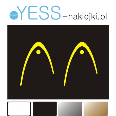 HEAD  naklejki kask narciarski, kask snowboardowy, kask motocyklowy, kask rowerowy, Akcesoria narciarskie i snowboardowe, YESS