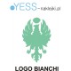 BIANCHI logo naklejka na główke roweru, BIANCHI logo naklejki na rower damski, BIANCHI naklejki  na rower męski, YESS Naklejki