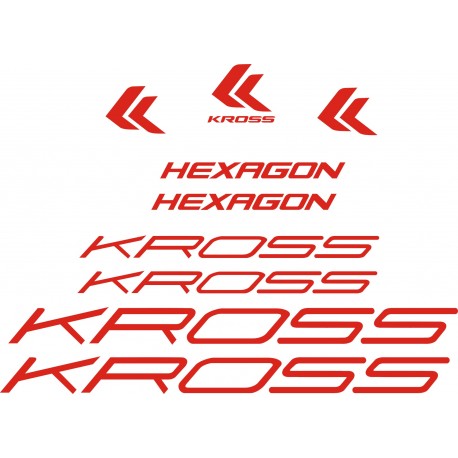 KROSS Level Hexagon naklejki zastępcze na rower górski mtb,rower szosowy,rower trekkingowy,rower miejski,rower damski,rower męsk