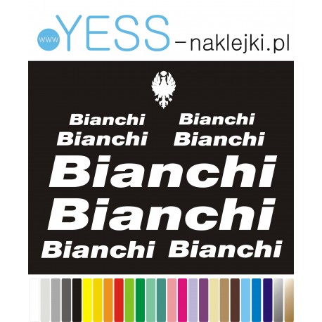 BIANCHI naklejki na rower MTB, crossowy, miejski  Magma, Nitron, Methanol,  Spillo,  E-Spillo,  C-Sport 