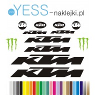 KTM naklejki na rower  Revelator, Chicago,  Penny Lane, Myroon Glorius, Ultra, Pro white