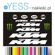  KTM naklejki na rower  X-LIFE FORCE, SCARP ELITE, GRAVEL,  LIFE, REVELATOR ALTO, MYROON, SCARP