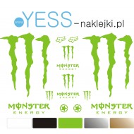 MONSTER ENERGY  naklejki tuninowe na samochód motocykl quad - YESS Naklejki