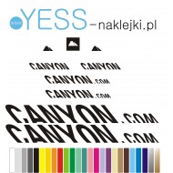 CANYON naklejki zastępcze na rower damski, męski, gravel, górski, mtb, szosowy, trekkingowy, miejski - YESS Naklejki