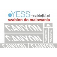CANYON szablon do malowania naklejki na rower - YESS Naklejki