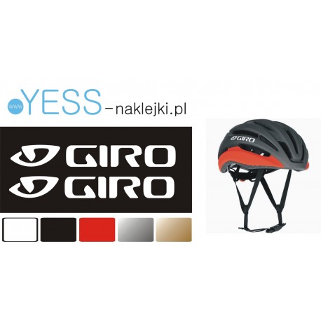 GIRO naklejki na kask rowerowy, na kask motocyklowy, na kask narciarski, na kask snowboardowy - YESS Naklejki.pl