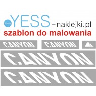 CANYON szablon do malowania naklejki na rower - YESS Naklejki