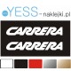 CARRERA naklejki na kask rowerowy, na kask motocyklowy, na kask narciarski, na kask snowboardowy - YESS Naklejki.pl