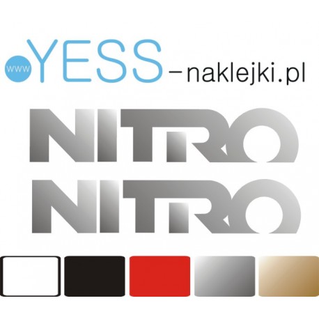 NITRO  naklejki na kask rowerowy, na kask motocyklowy, na kask narciarski, na kask snowboardowy - YESS Naklejki.pl