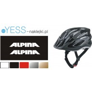  ALPINA naklejki na kask rowerowy, na kask motocyklowy, na kask narciarski, na kask snowboardowy - YESS Naklejki.pl