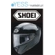 SHOEI  naklejka na kask motocyklowy, na kask rowerowy, na kask narciarski, na kask snowboardowy - YESS Naklejki