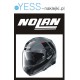 NOLAN  naklejka na kask motocyklowy, na kask rowerowy, na kask narciarski, na kask snowboardowy - YESS Naklejki