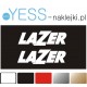 LAZER  naklejka na kask motocyklowy, na kask rowerowy, na kask narciarski, na kask snowboardowy - YESS Naklejki