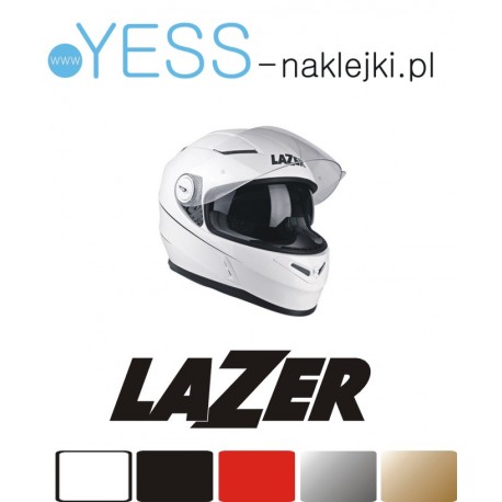 LAZER naklejka na kask motocyklowy, na kask rowerowy, na kask narciarski, na kask snowboardowy - YESS Naklejki
