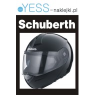 SCHUBERTH naklejka na kask motocyklowy, na kask rowerowy, na kask narciarski, na kask snowboardowy - YESS Naklejki