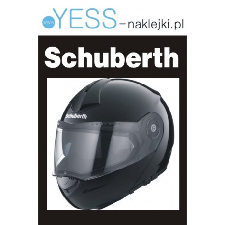 SCHUBERTH naklejka na kask motocyklowy, na kask rowerowy, na kask narciarski, na kask snowboardowy - YESS Naklejki
