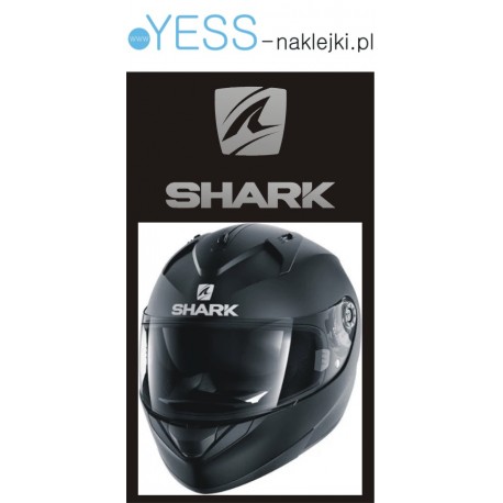 SHARK naklejka na kask motocyklowy, na kask rowerowy, na kask narciarski, na kask snowboardowy - YESS Naklejki