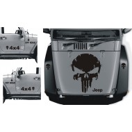  Jeep PUNISHER  Naklejki na Samochód Terenowy Tuning Off Road 4x4 YESS-NAKLEJKI.PL