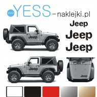  Jeep LOGO Naklejki na Samochód Terenowy Maska Drzwi Tuning Off Road 4x4 YESS-NAKLEJKI.PL
