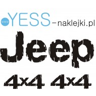  Jeep LOGO Naklejki na Samochód Terenowy Maska Drzwi Tuning Off Road 4x4 YESS-NAKLEJKI.PL