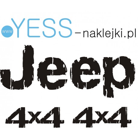  Jeep LOGO Naklejki na Samochód Terenowy Maska Drzwi Tuning Off Road 4x4 YESS-NAKLEJKI.PL